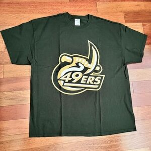 UNCC Charlotte 49ers Mens T Shirt Size 2XL New Green